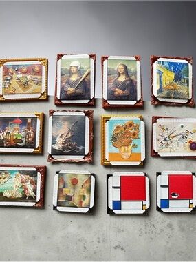 12 Zuru Mini Brands Masterpieces including Both Mona Lisa’s
